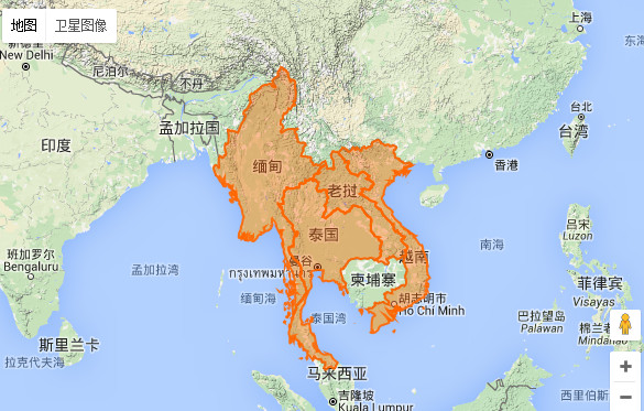 冈氏竹叶青蛇分布範围 冈氏竹叶青蛇分布範围