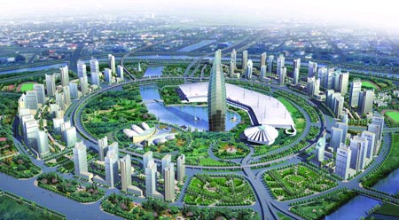 郑州CBD全景图 郑州CBD全景图