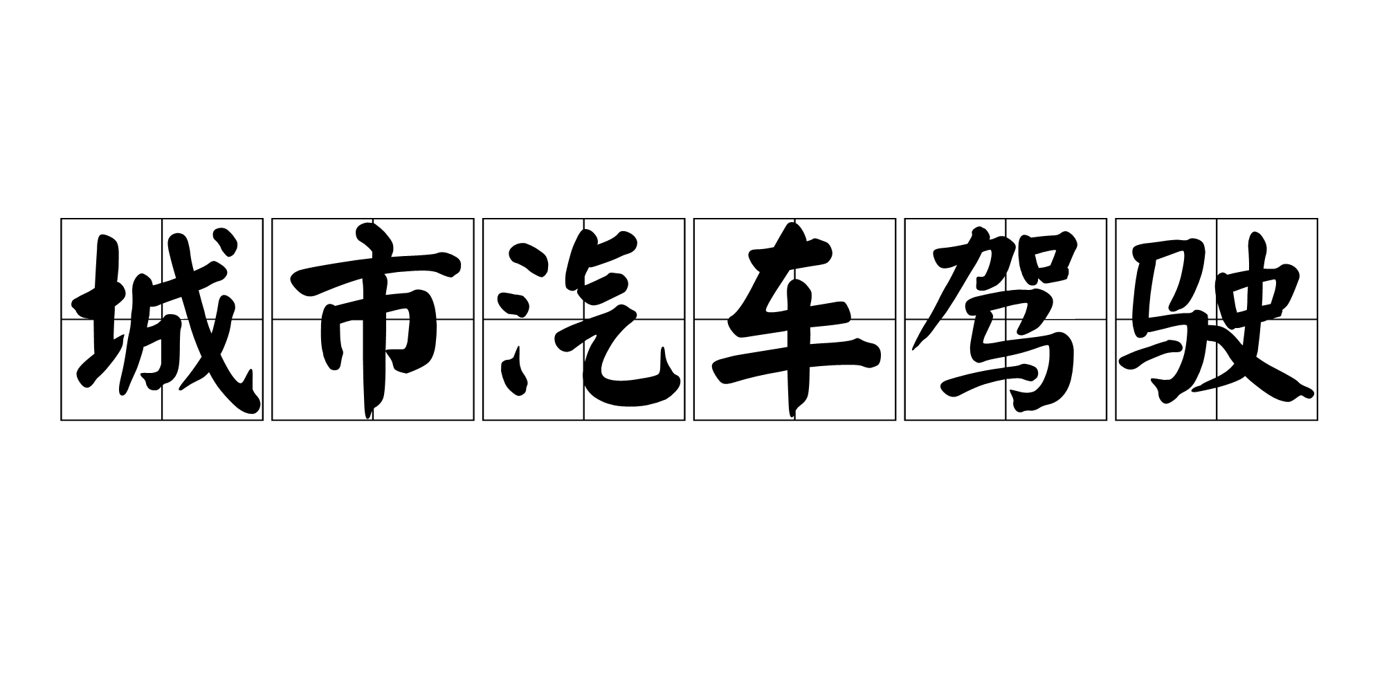 城市汽车驾驶 城市汽车驾驶