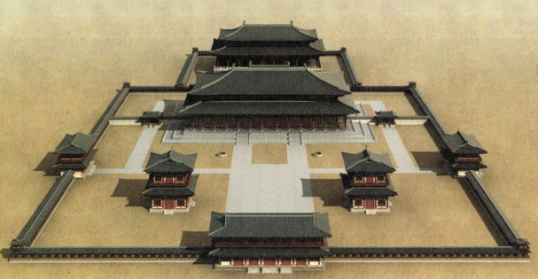 唐紫微城乾元门,乾元殿,贞观殿 唐紫微城乾元门,乾元殿,贞观殿