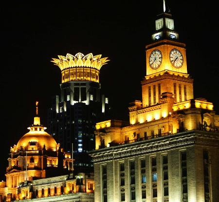 万国建筑群夜景 万国建筑群夜景