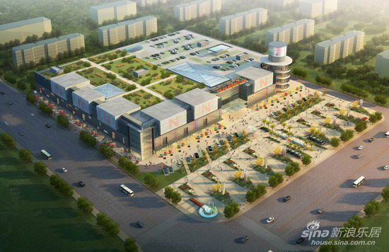 南康国际家具城中心市场鸟瞰图 南康国际家具城中心市场鸟瞰图