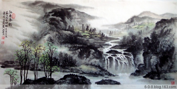刘东方国画山水作品欣赏