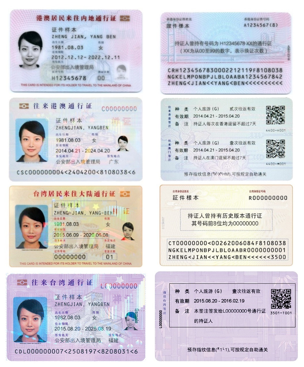 中华人民共和国往来港澳通行证 中华人民共和国往来港澳通行证