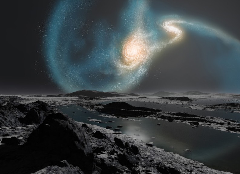 仙女座星系-银河系的碰撞 仙女座星系-银河系的碰撞