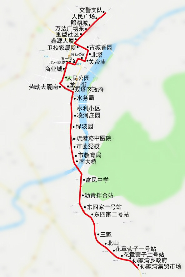朝阳公交5路线路 朝阳公交5路线路