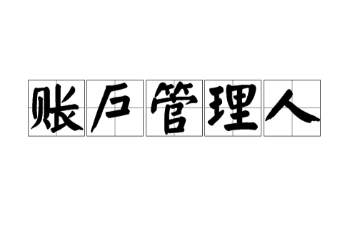 账户管理人 账户管理人