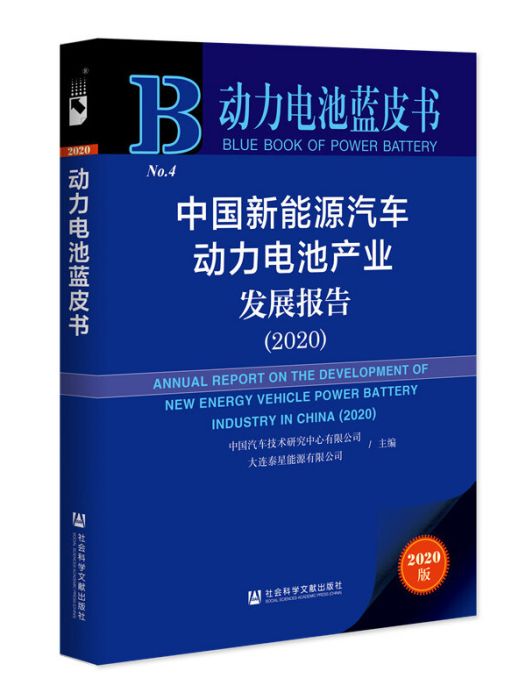 中国新能源汽车动力电池产业发展报告(2020) 中国新能源汽车动力电池产业发展报告(2020)