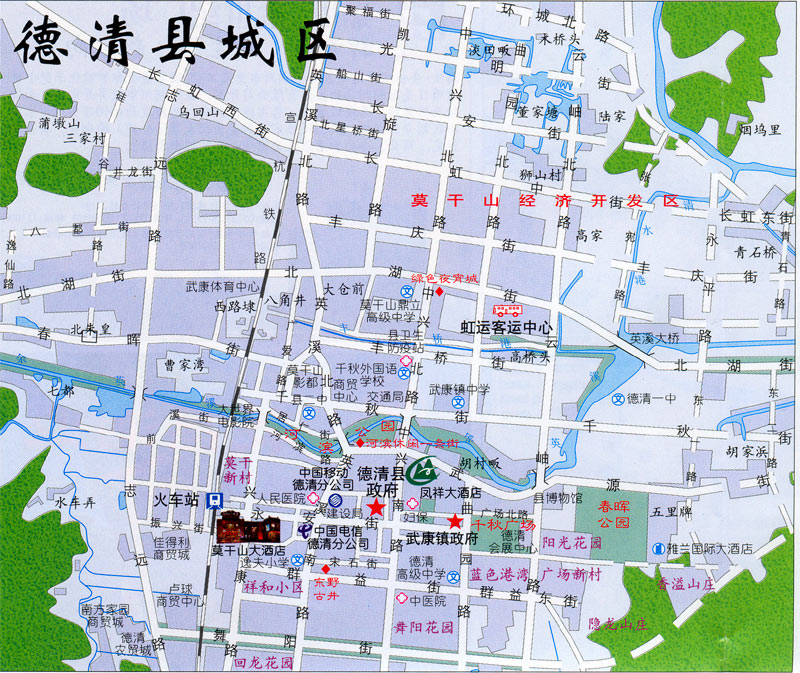 德清县城区地图 德清县城区地图