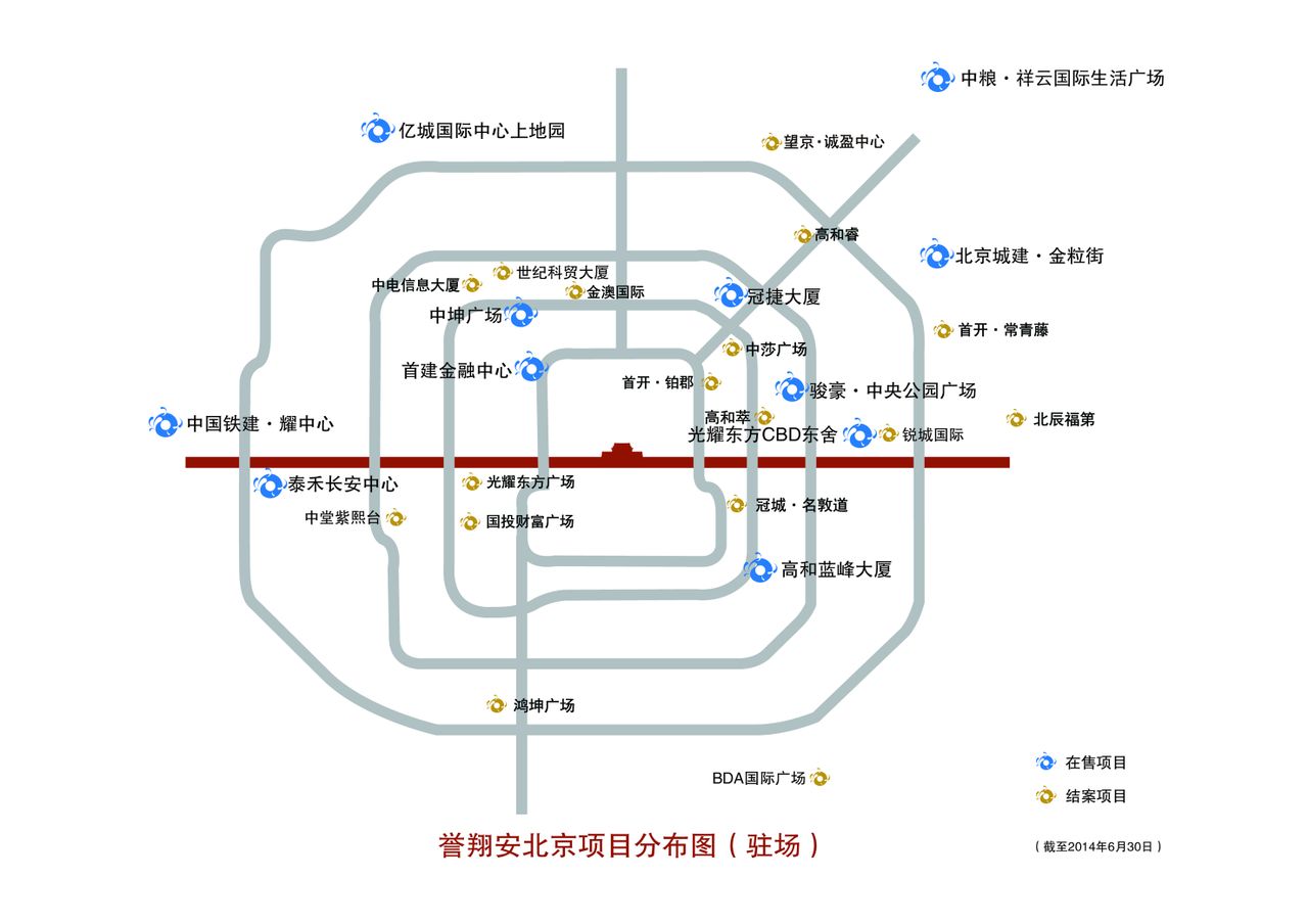 北京驻场项目分布图 北京驻场项目分布图