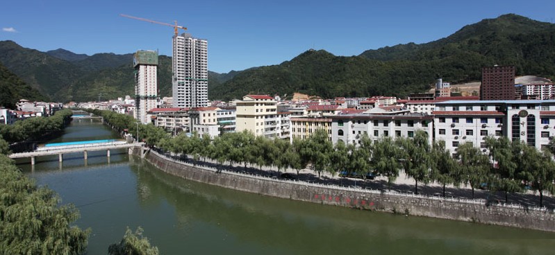 乾佑河柞水县城段 乾佑河柞水县城段