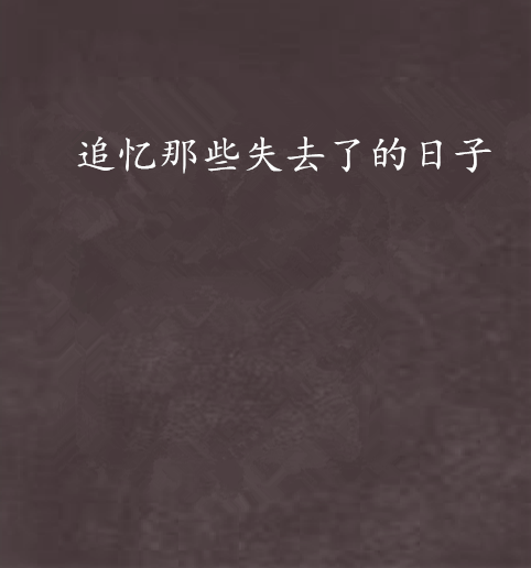 追忆那些失去了的日子