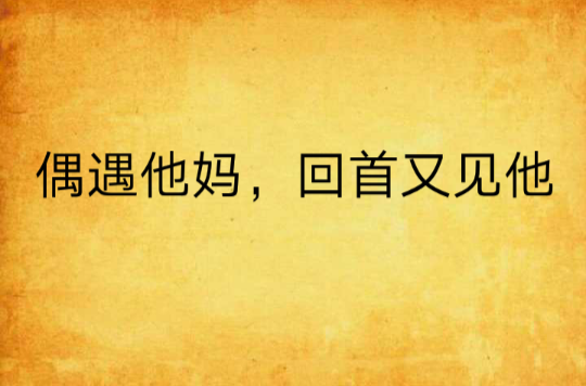 偶遇他妈，回首又见他