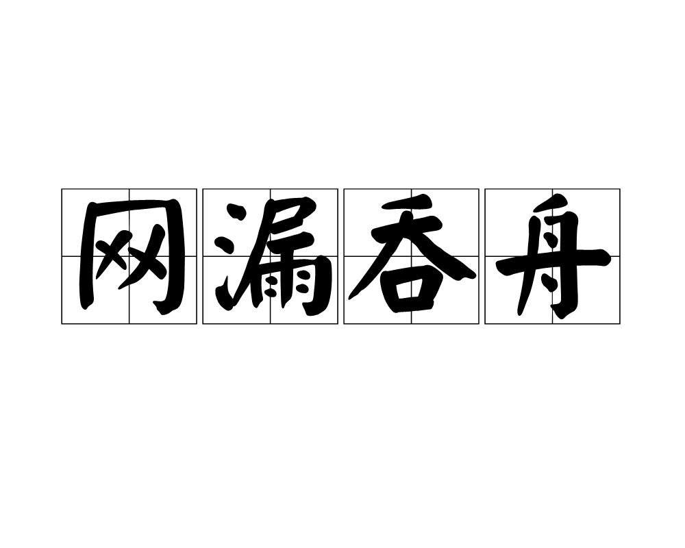 网漏吞舟