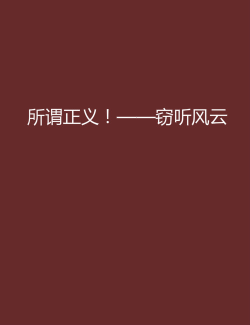 所谓正义！——窃听风云