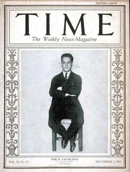 何塞·卡帕布兰卡(1925年12月7日) 何塞·卡帕布兰卡(1925年12月7日)
