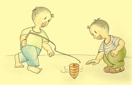 抽陀螺 抽陀螺