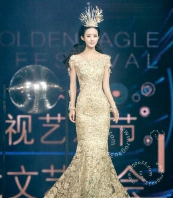 开幕式上赵丽颖彩排现场 开幕式上赵丽颖彩排现场