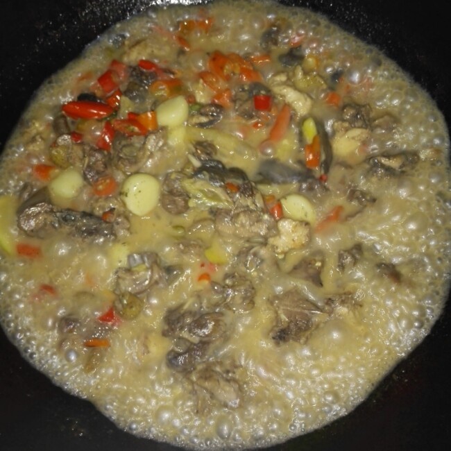 红烧土鸡与水鱼