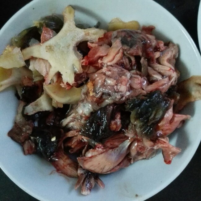 红烧土鸡与水鱼