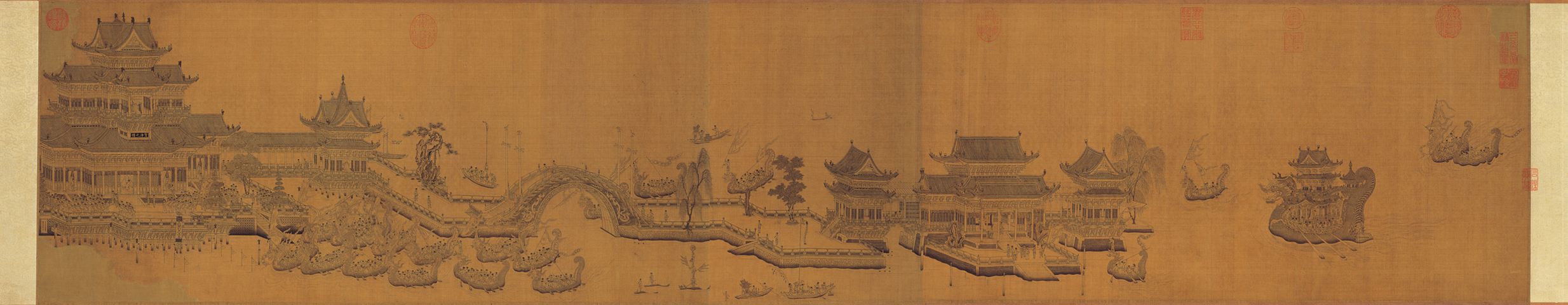 《龙池竞渡图》 《龙池竞渡图》