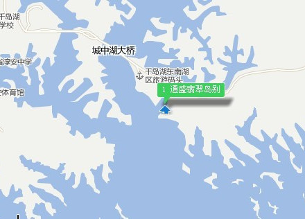 通盛翡翠岛别墅位置图 通盛翡翠岛别墅位置图