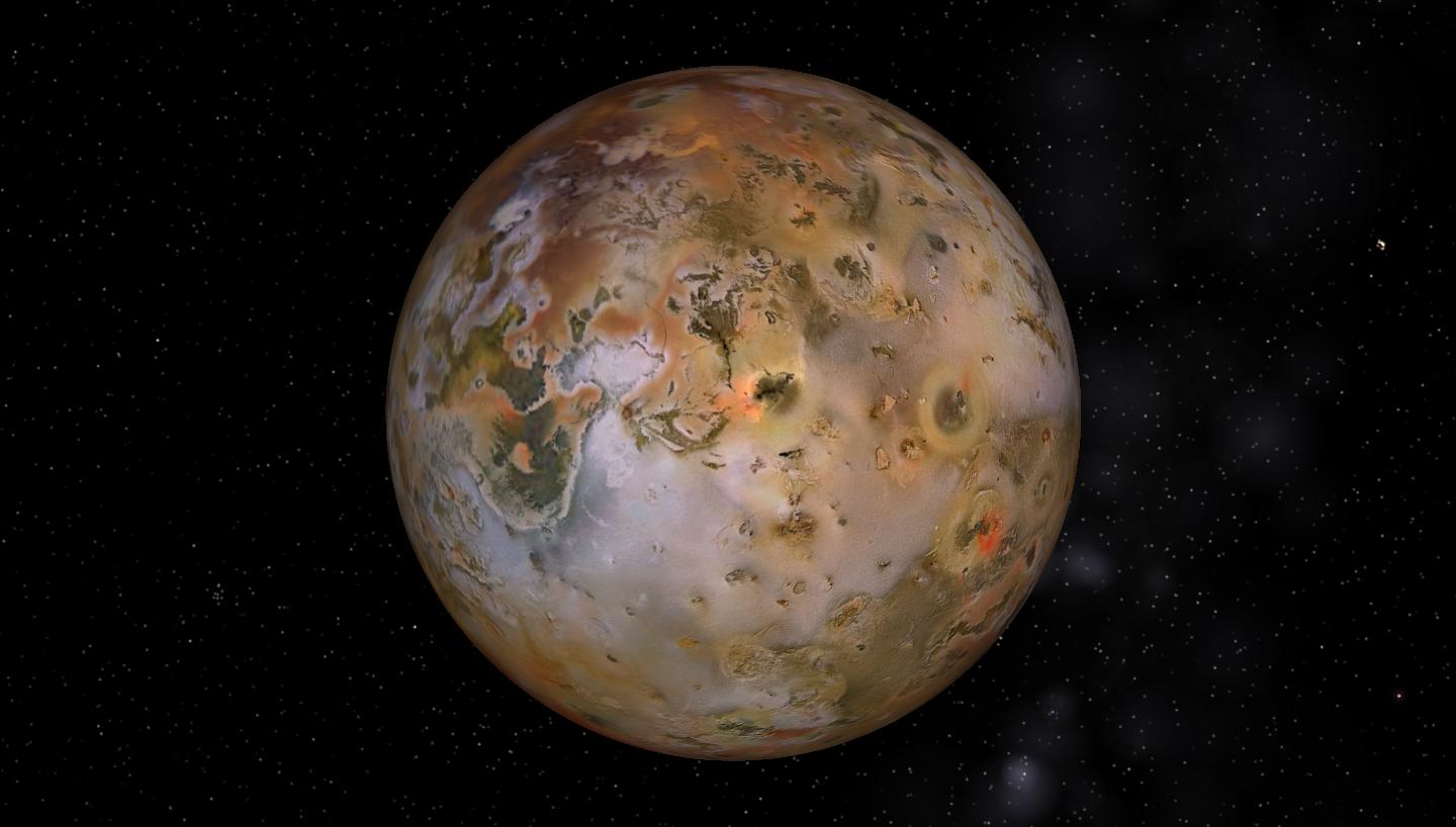 celestia中的木卫一(贴图经过替换) celestia中的木卫一(贴图经过替换)