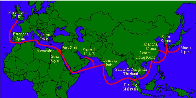 中国海底光缆 中国海底光缆