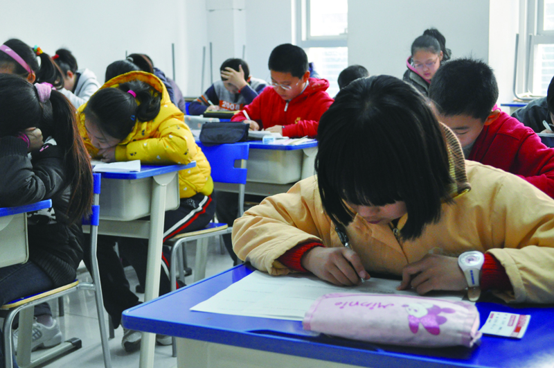 北京安博学校国小部学生上课 北京安博学校国小部学生上课
