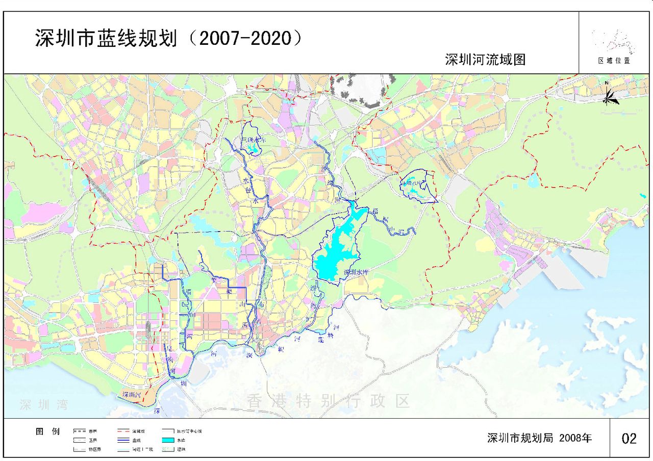 深圳河流域图 深圳河流域图