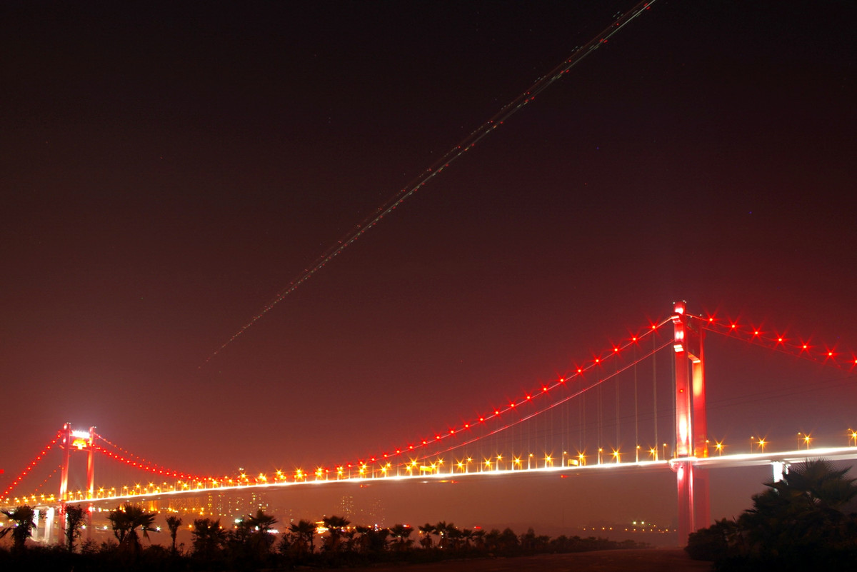 寸滩长江大桥夜景 寸滩长江大桥夜景