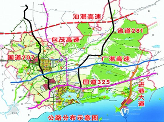 公路网示意图 公路网示意图