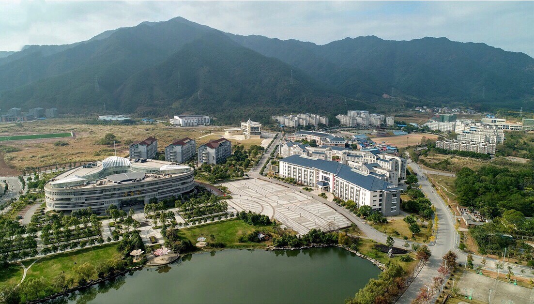桂林电子科技大学花江校区航拍全景 桂林电子科技大学花江校区航拍全景