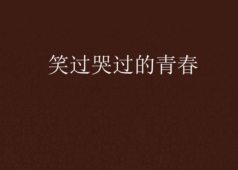 笑过哭过的青春