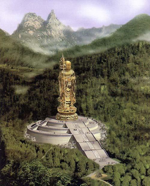 99米地藏菩萨铜像 99米地藏菩萨铜像
