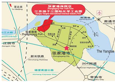 扬子江国际化学工业园地理位置