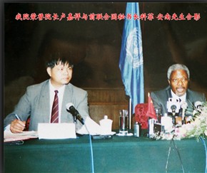 为安南秘书长当翻译