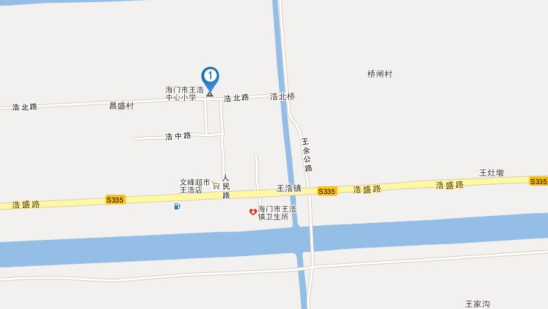 王浩中心国小地图