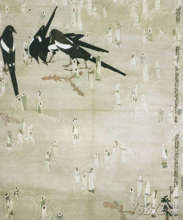 秋思(贾平西国画作品)