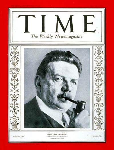 1932年5月16日时代周刊上的赫里欧 1932年5月16日时代周刊上的赫里欧