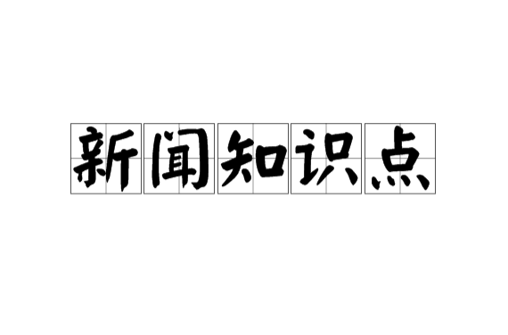新闻知识点