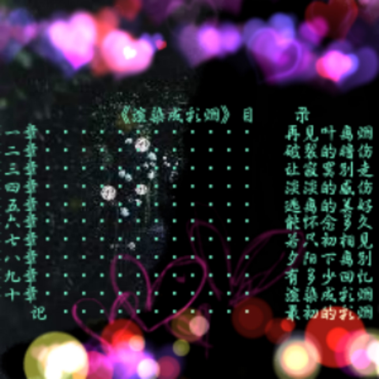 《渲染成彩烟》目录图 《渲染成彩烟》目录图