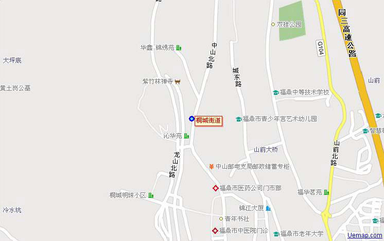 桐城街道地理图 桐城街道地理图